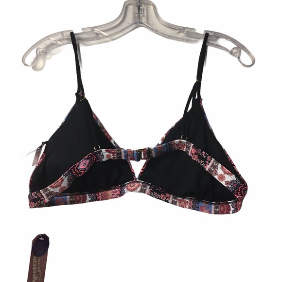 Arizona Bikini Top Size XL Halter Floral Animal Print Swim Adjustable Straps - Picture 2 of 7